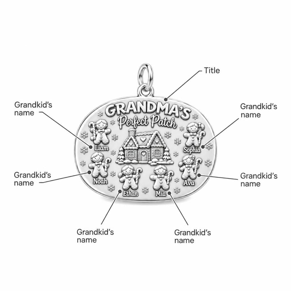 Grandma's Perfect Patch Charm Bracelet – Personalized Grandma Gift – personalization guide