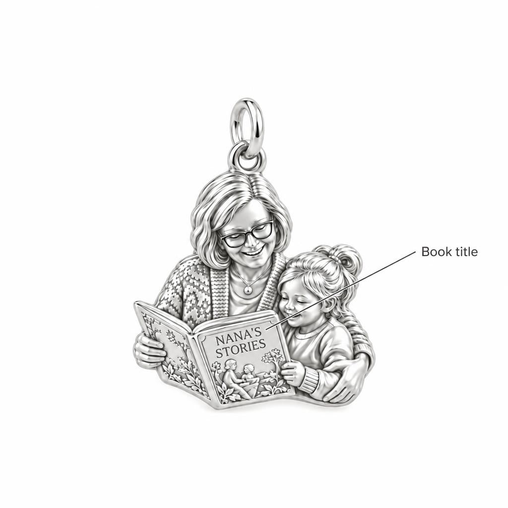 Grandma's Story Time Charm Bracelet – Personalized Nana Gift – personalization guide