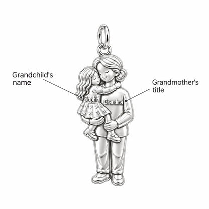Grandma's Warm Embrace Charm Bracelet – Personalized Nana Gift – personalization guide