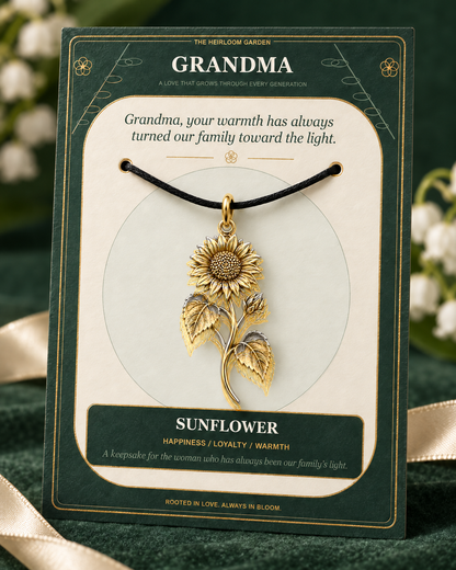 Grandma, Your Love Is the Root From Which Our Family Blooms — Flower Charm Bracelet Set