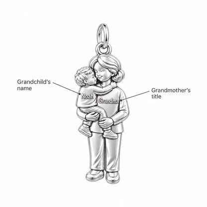 Grandma Sweet Hug Charm Bracelet – Personalized Nana Gift – personalization guide