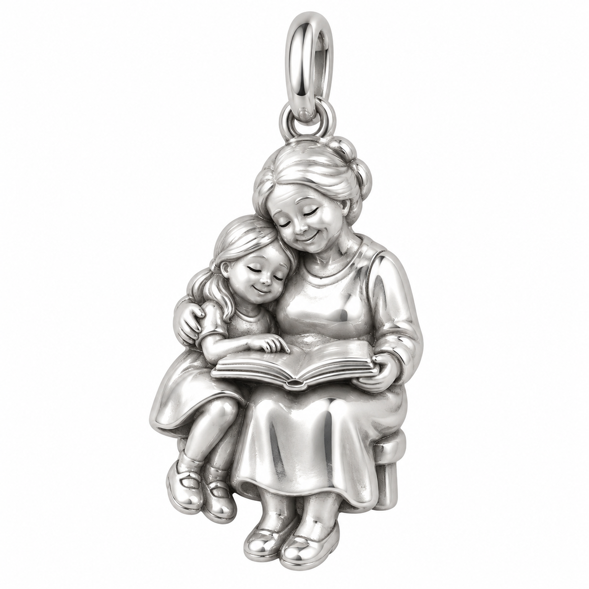 Grandma’s Storytime Charm — original silver charm