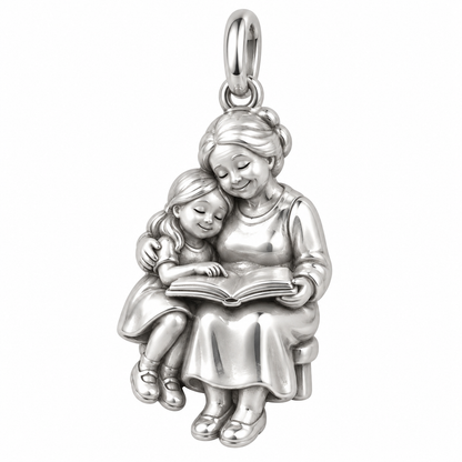 Grandma’s Storytime Charm — original silver charm