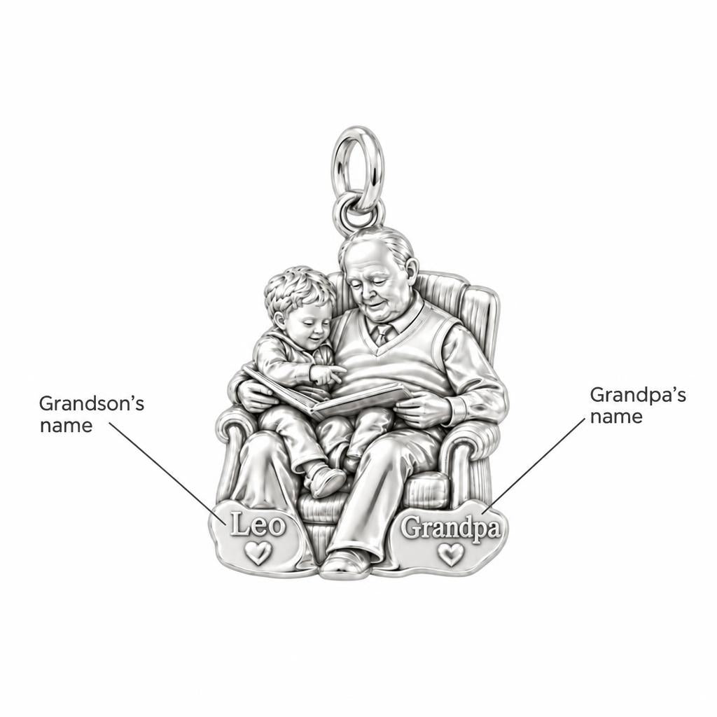 Grandpa's Storytime Charm Bracelet – Personalized Grandpa Gift – personalization guide
