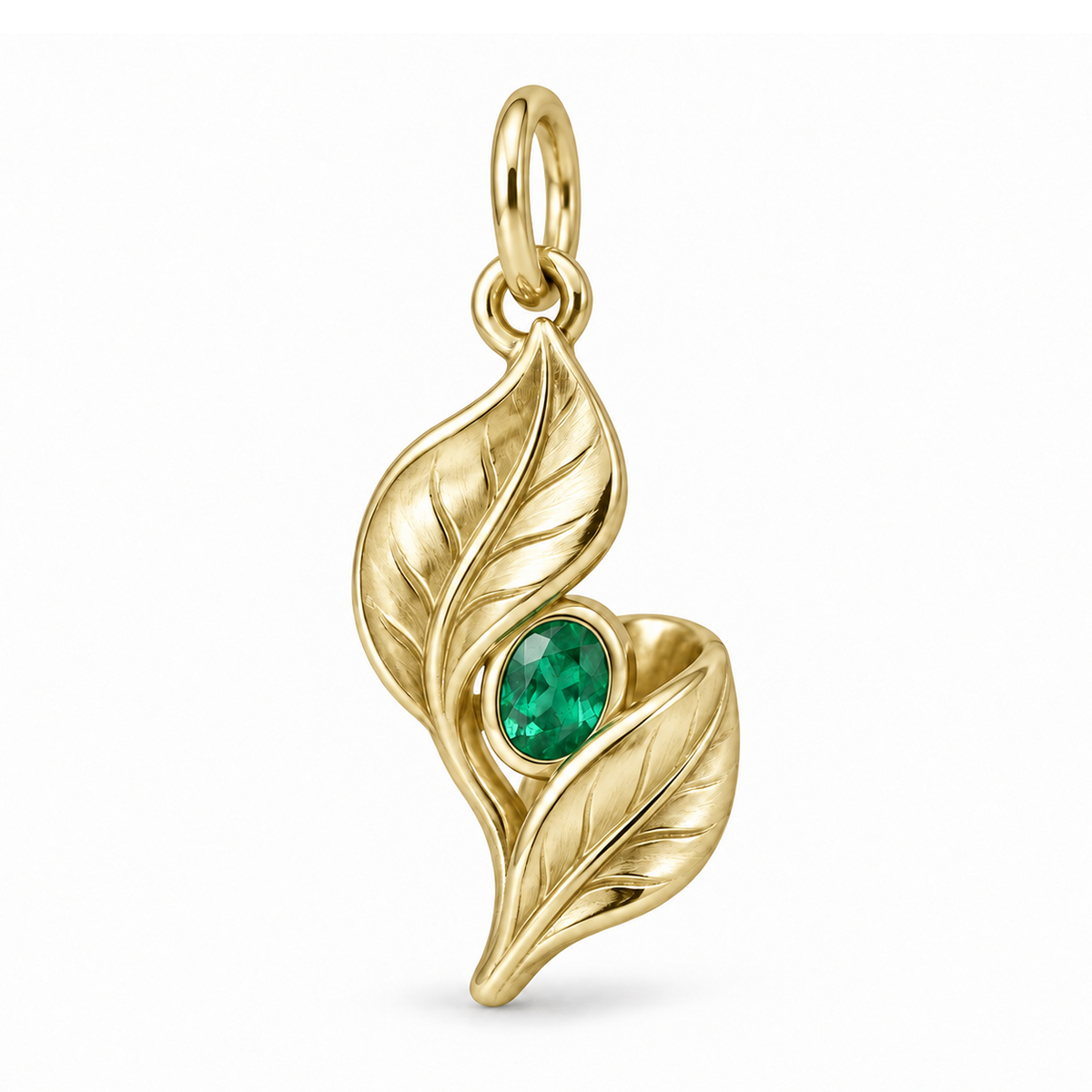 Green Leaf Charm — Gold | charm-topics-remaining-444-2026-09-14 | topic-088