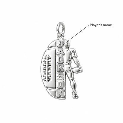 Gridiron Glory Charm Bracelet – Personalized Athlete Gift – personalization guide