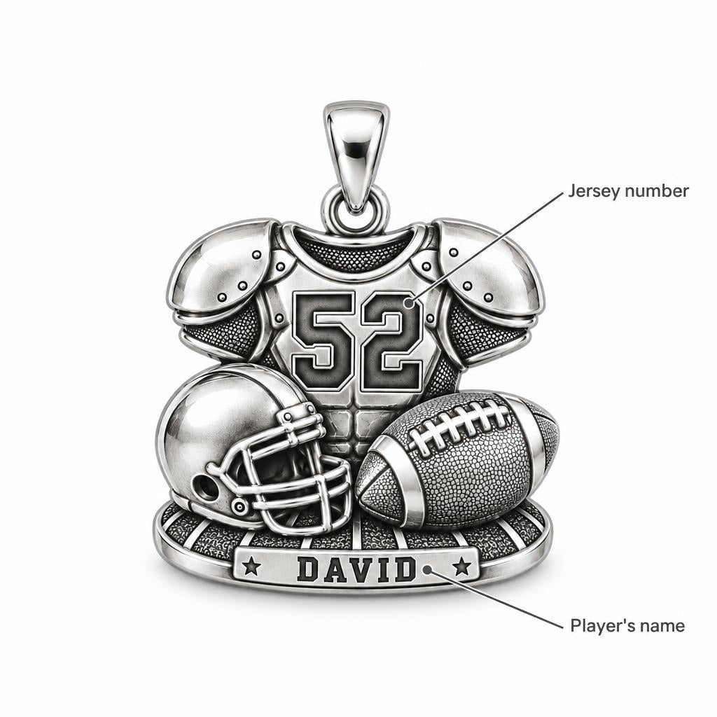 Gridiron Glory Gear Charm Bracelet – Personalized Mom Gift – personalization guide