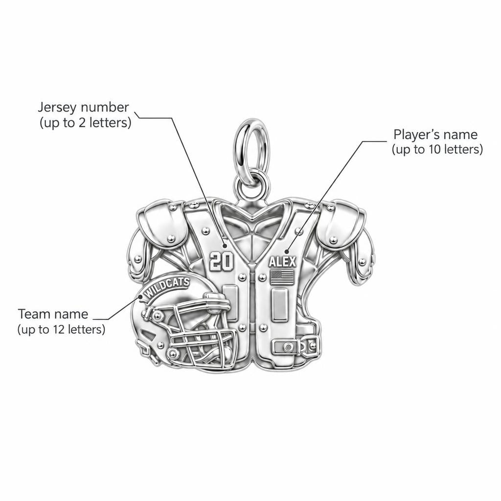 Gridiron Glory Jersey Charm Bracelet – Personalized Mom Gift – personalization guide