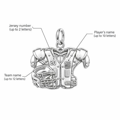 Gridiron Glory Jersey Charm Bracelet – Personalized Mom Gift – personalization guide