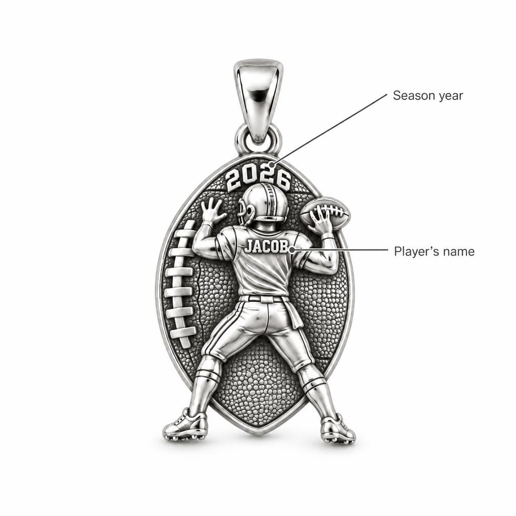 Gridiron Hero Charm Bracelet – Personalized Football Mom Gift – personalization guide