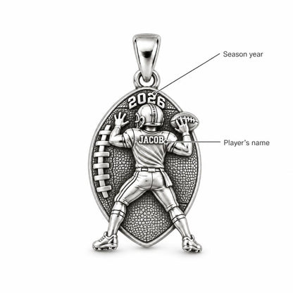 Gridiron Hero Charm Bracelet – Personalized Football Mom Gift – personalization guide