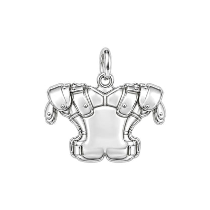 Gridiron Strength Charm Bracelet – Personalized Football Gift – back of the charm, engraving area
