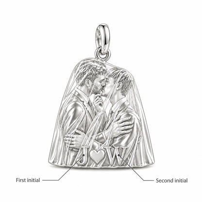 Groom's First Kiss Charm Bracelet – Personalized Couple Gift – personalization guide
