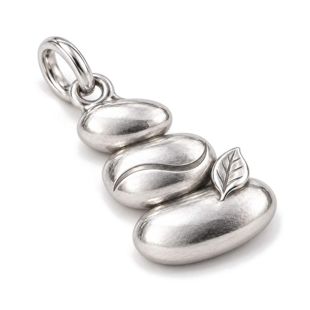 Grounded Balance Stones Charm — Silver Super Macro | charm-topics-remaining-444-2026-09-14 | topic-329