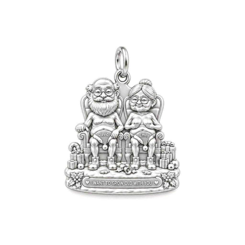 Grow Old Together Couple Charm and Polyester Cord Bracelet Set