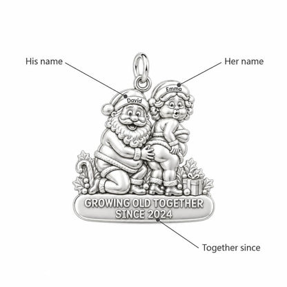 Growing Old Together Charm Bracelet – Personalized Couple Gift – personalization guide