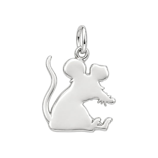 Grumpy Little Rat Charm Bracelet – Personalized Friend Gift – back of the charm, engraving area