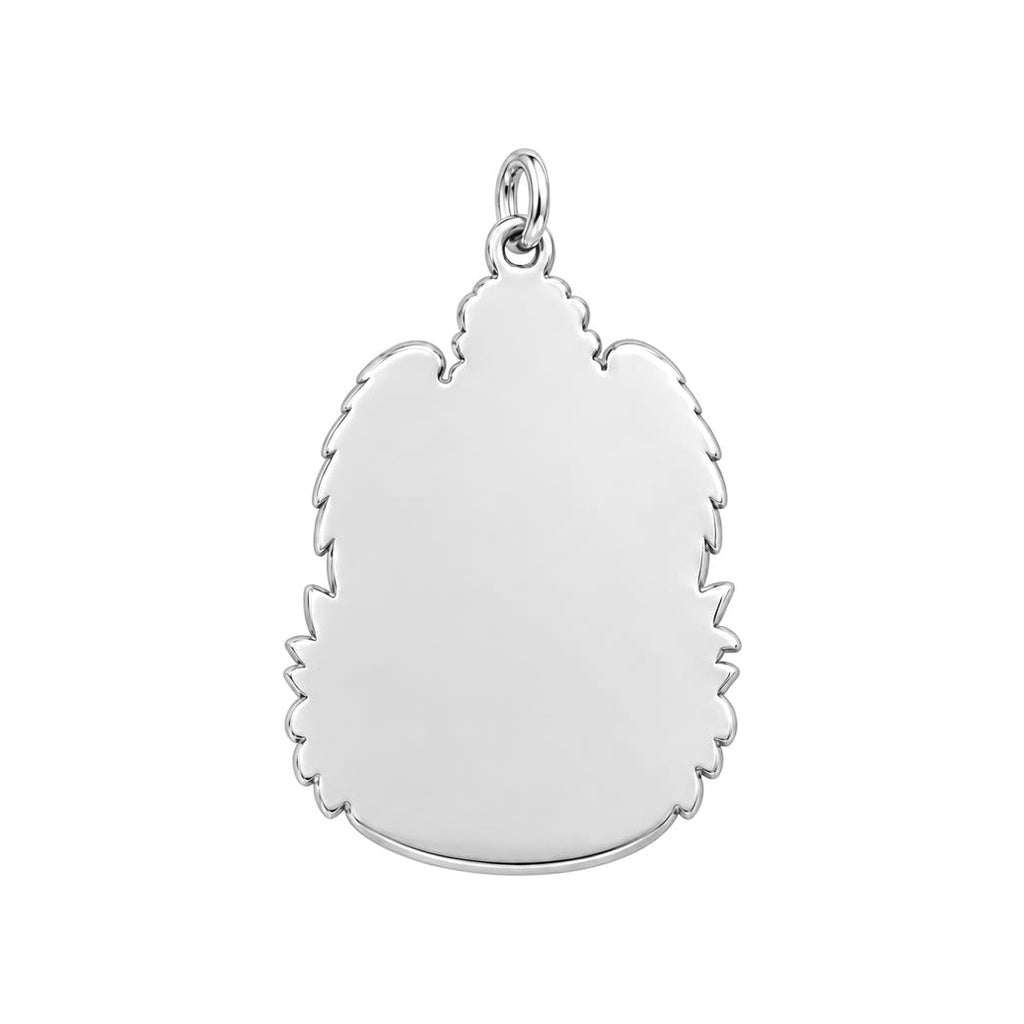 Guardian Angel Memorial Charm Necklace Set – back of the charm, engraving area