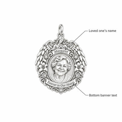 Guardian Angel Wings Charm Bracelet – Personalized Memorial Gift – personalization guide