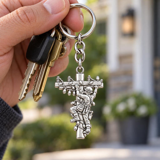 Guardian Lineman Light Charm Keychain – worn / in use
