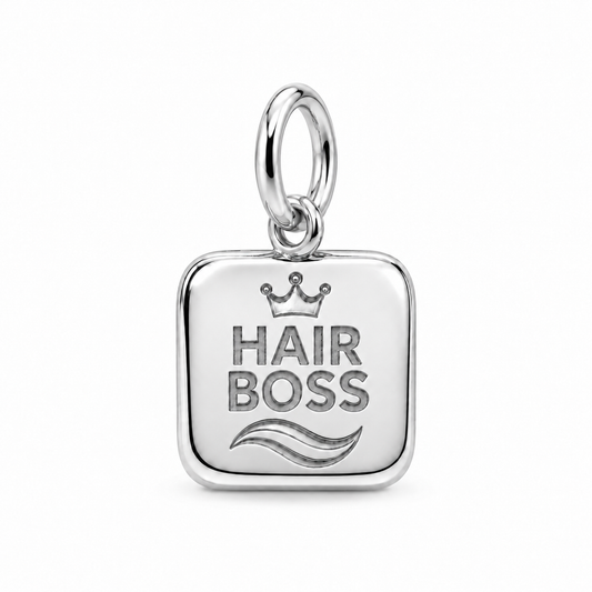 Hair Boss Dangle Charm | Silver | sha256:615628e97ffec8c51cd2ce98a11ebc0b932ebd2f230e610ca9c5aa1254ab6a36