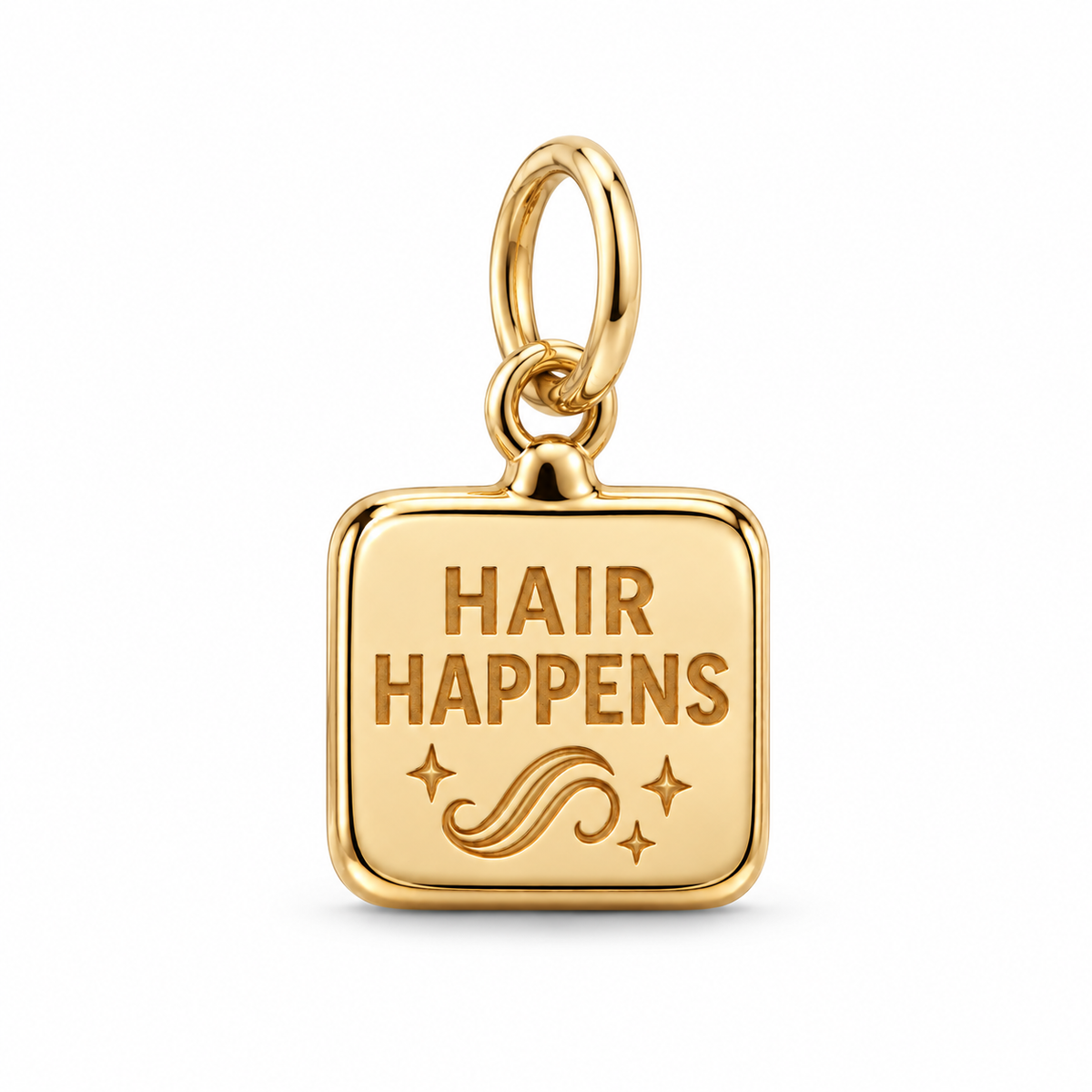 Hair Happens Dangle Charm | Gold | sha256:f7ca3e98b7c51a3c389ce3914787744a181eae0042d9035104e887febbf698db