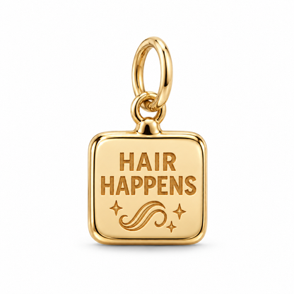 Hair Happens Dangle Charm | Gold | sha256:f7ca3e98b7c51a3c389ce3914787744a181eae0042d9035104e887febbf698db