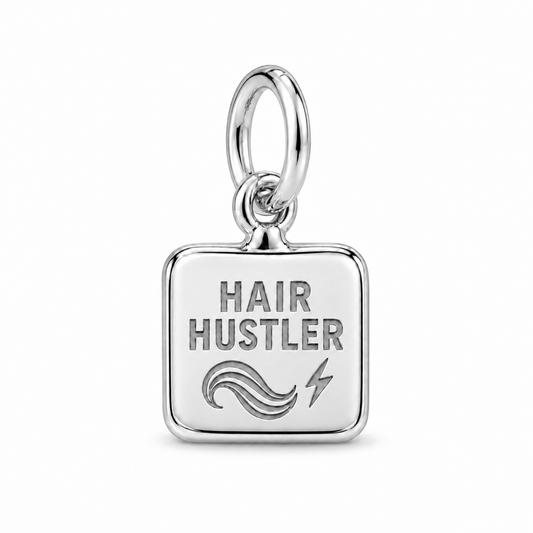 Hair Hustler Dangle Charm | Silver | sha256:b65d883d892d3ba149a003fb468bdf88d092618fc9a6bc4465737a4713b4f128