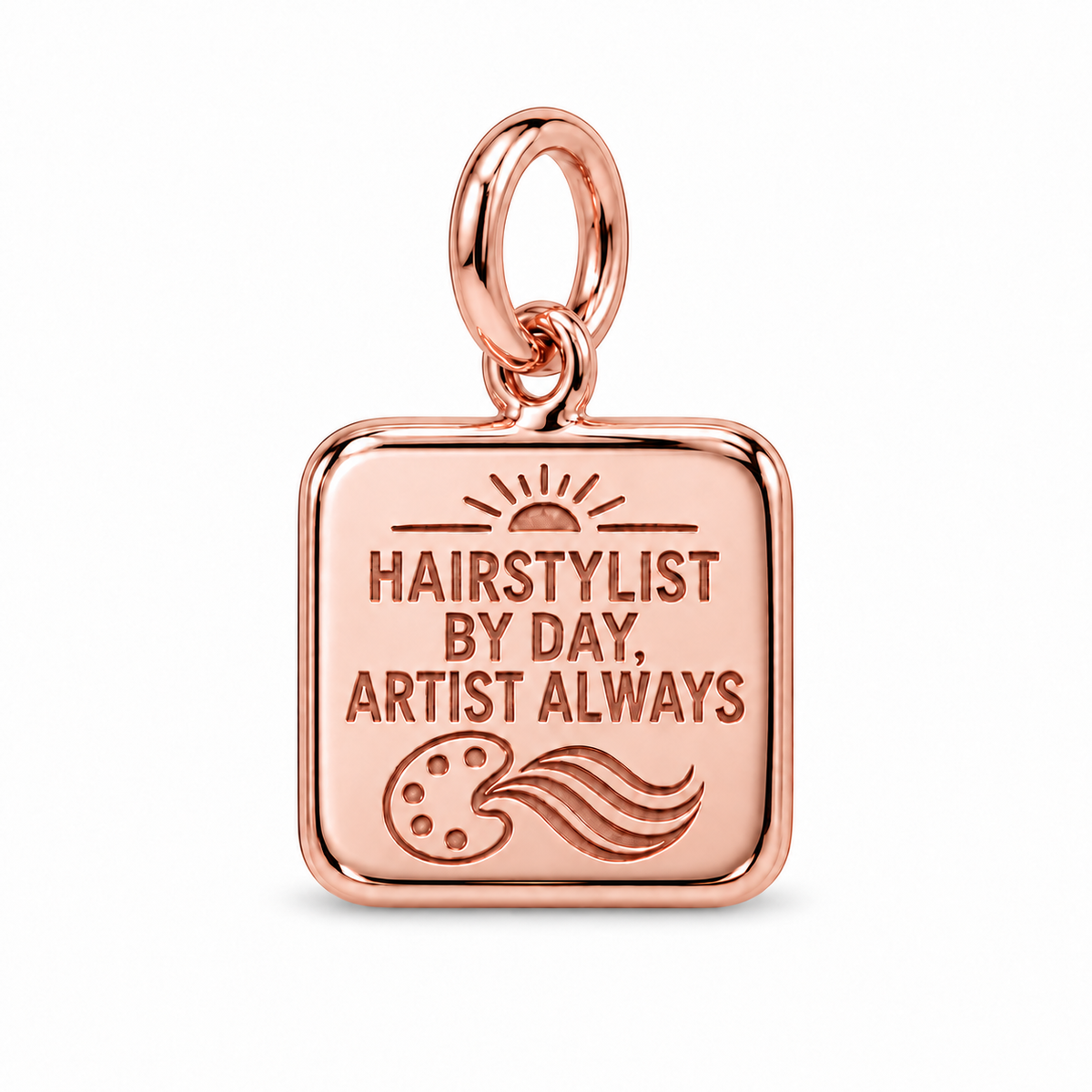Hairstylist by Day, Artist Always Dangle Charm | Rose Gold | sha256:016ab50a0a8707a992b8ac7a36580b43d4180d6f53e430923246d1510127bbf5