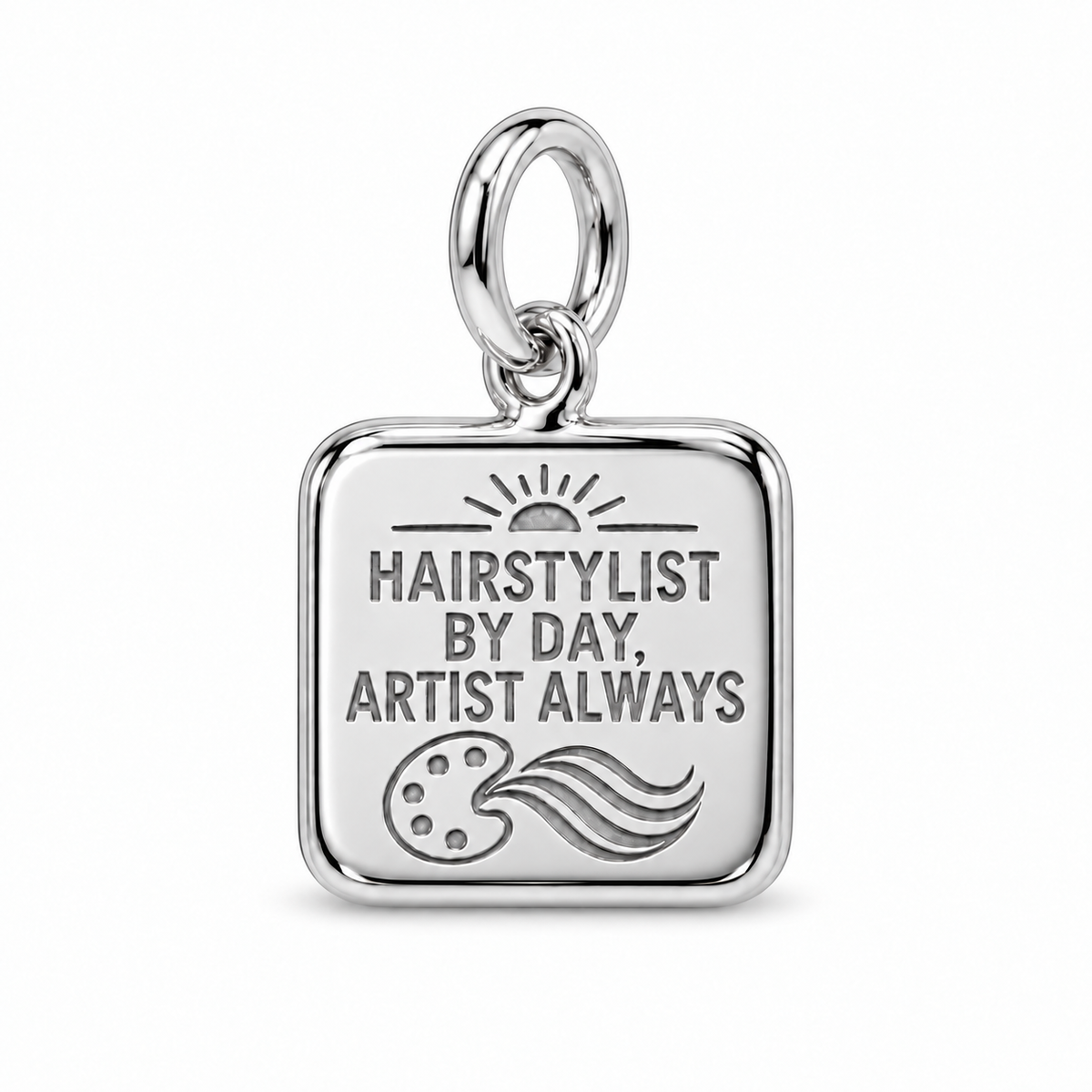 Hairstylist by Day, Artist Always Dangle Charm | Silver | sha256:3632a528ceb0b45da763554b9c9a53de0a8281c9d7a4f70cbd7e48df5188e353