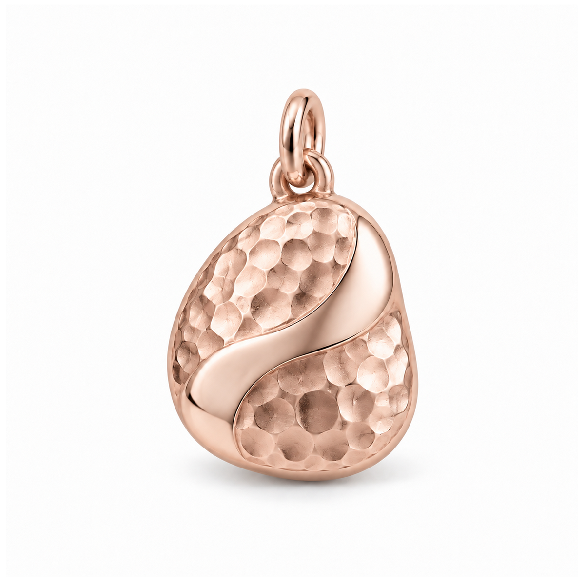 Hammered Pebble Charm — Rose Gold | charm-topics-remaining-444-2026-09-14 | topic-421