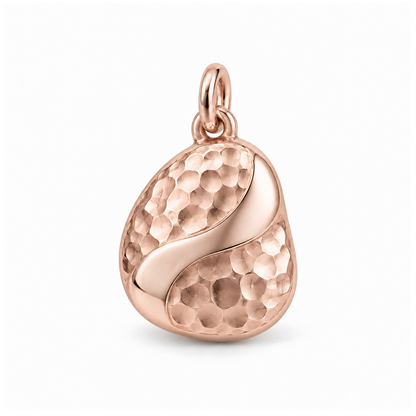 Hammered Pebble Charm — Rose Gold | charm-topics-remaining-444-2026-09-14 | topic-421