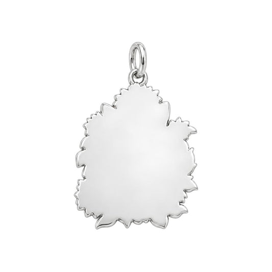 Happy Sunflower Corgi Charm Bracelet – Personalized Dog Mom Gift – back of the charm, engraving area