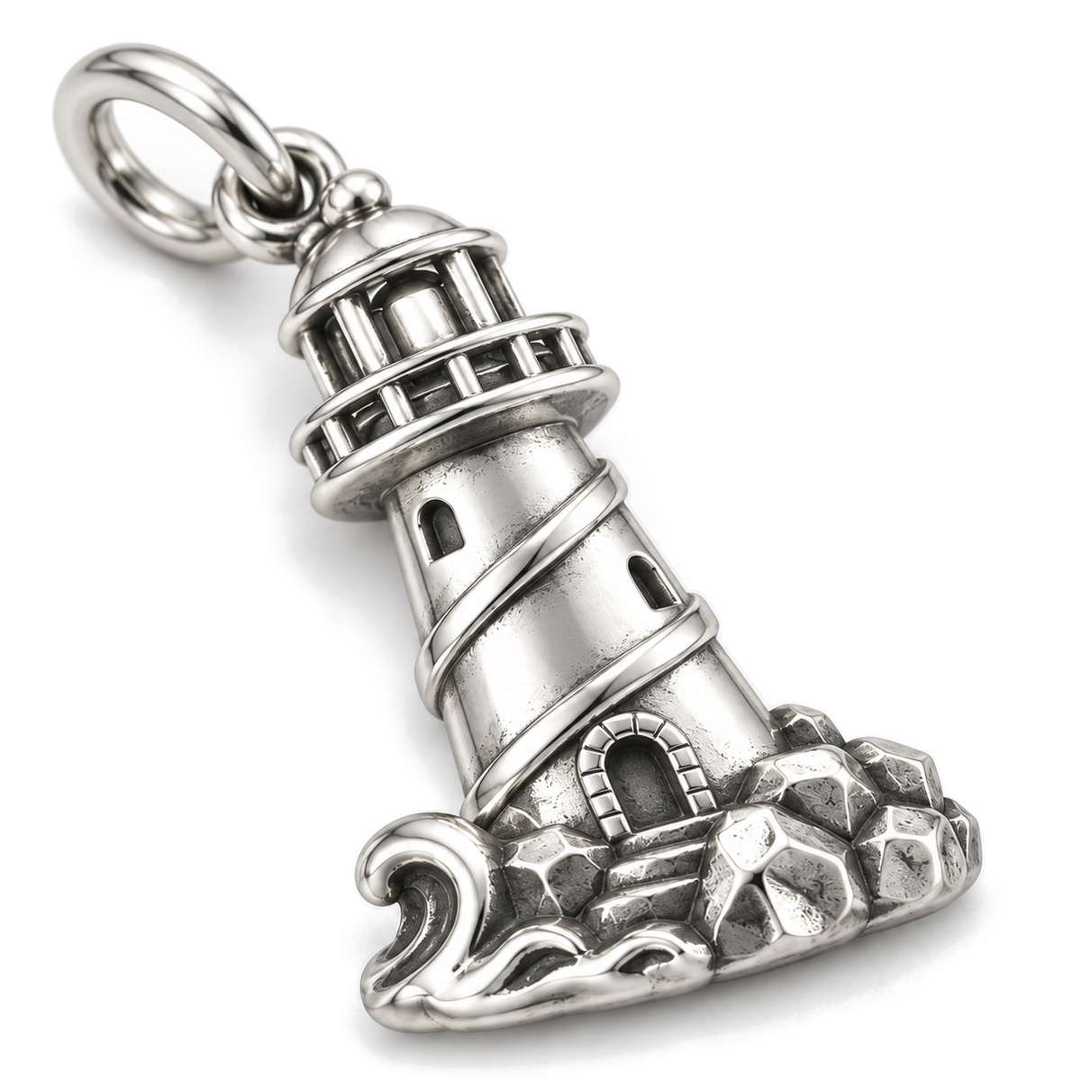 Harbor Light Charm — Silver Super Macro | charm-topics-remaining-444-2026-09-14 | topic-168