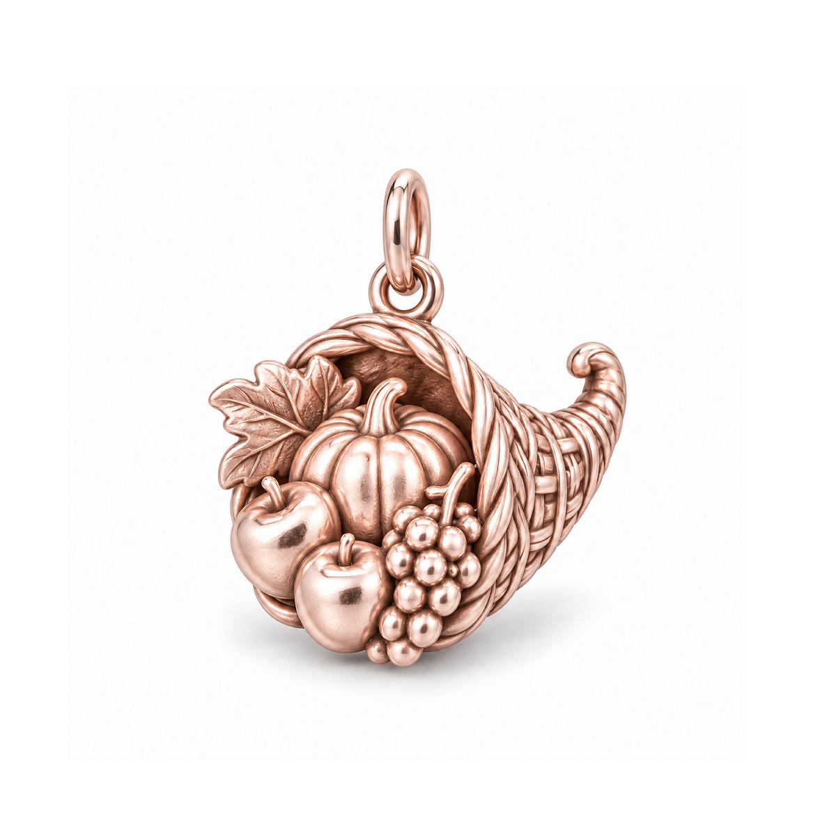 Harvest Cornucopia Charm — Rose Gold | charm-topics-remaining-444-2026-09-14 | topic-039