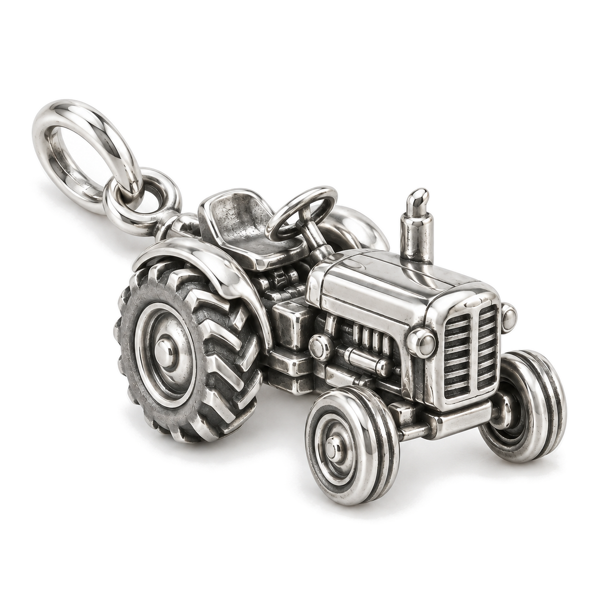 Harvest Tractor Charm — Silver Super Macro | charm-topics-remaining-444-2026-09-14 | topic-295