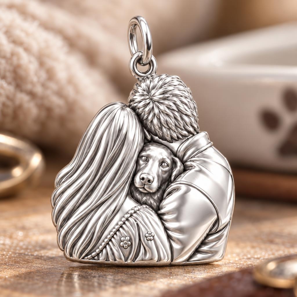 Heart of the Family Charm Bracelet – Personalized Couple Gift – macro detail of the charm