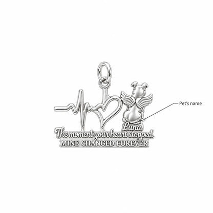 Heartbeat Angel Pet Charm Bracelet – Personalized Dog Mom Gift – personalization guide