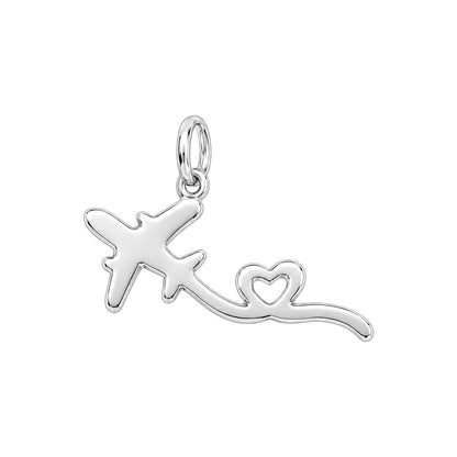 Heartfelt Flight Path Huggie Charm Earrings – back of the charm, engraving area