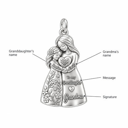 Heartfelt Huddle Charm Bracelet – Personalized Granddaughter Gift – personalization guide