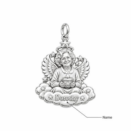 Heavenly Angel Portrait Charm Bracelet – Personalized Memorial Gift – personalization guide