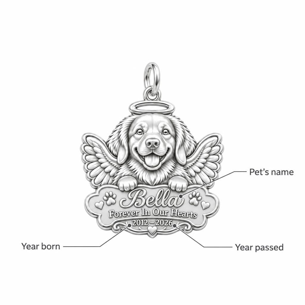 Heavenly Angel Pup Charm Bracelet – Personalized Dog Mom Gift – personalization guide