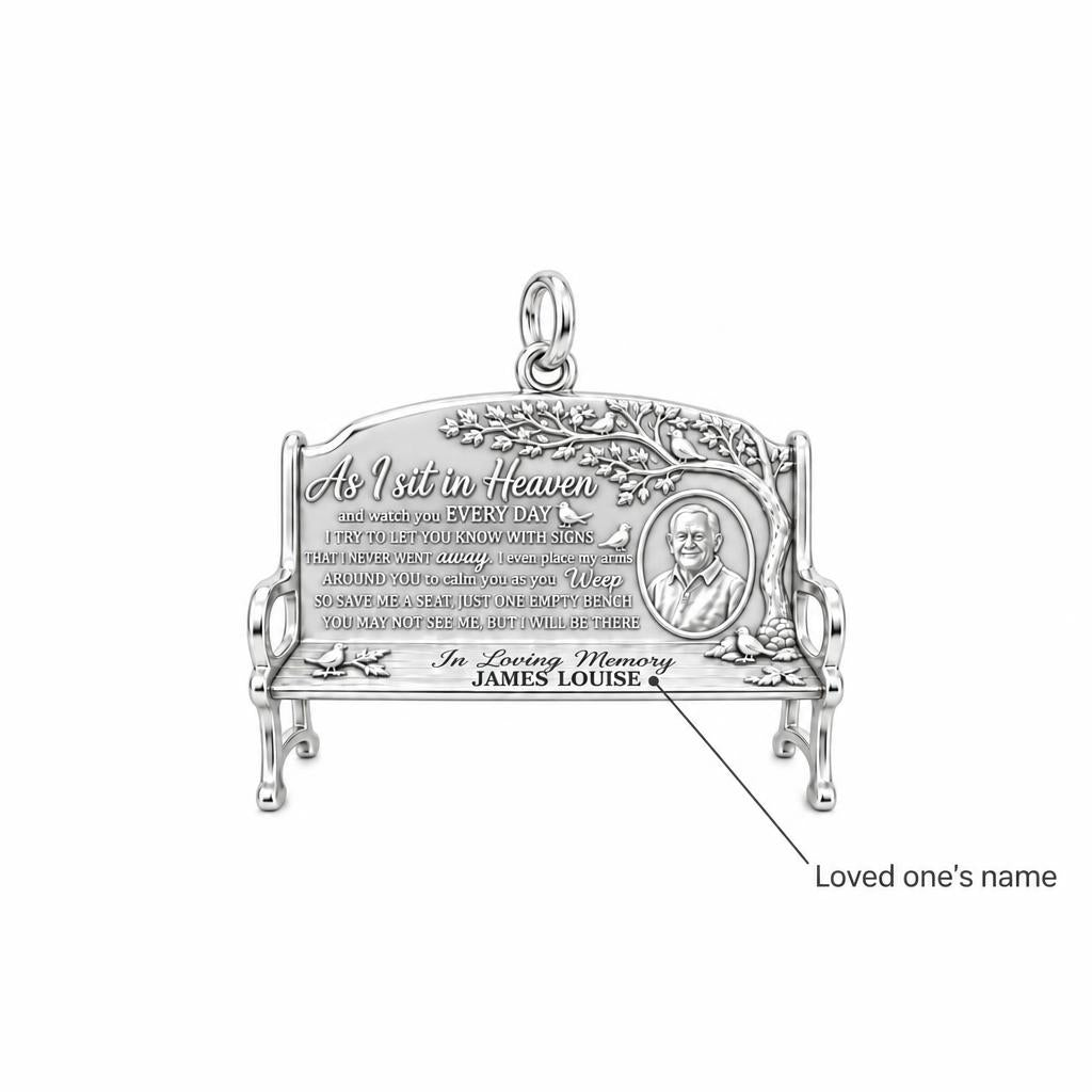 Heavenly Bench Memorial Charm Bracelet – Personalized Memorial Gift – personalization guide