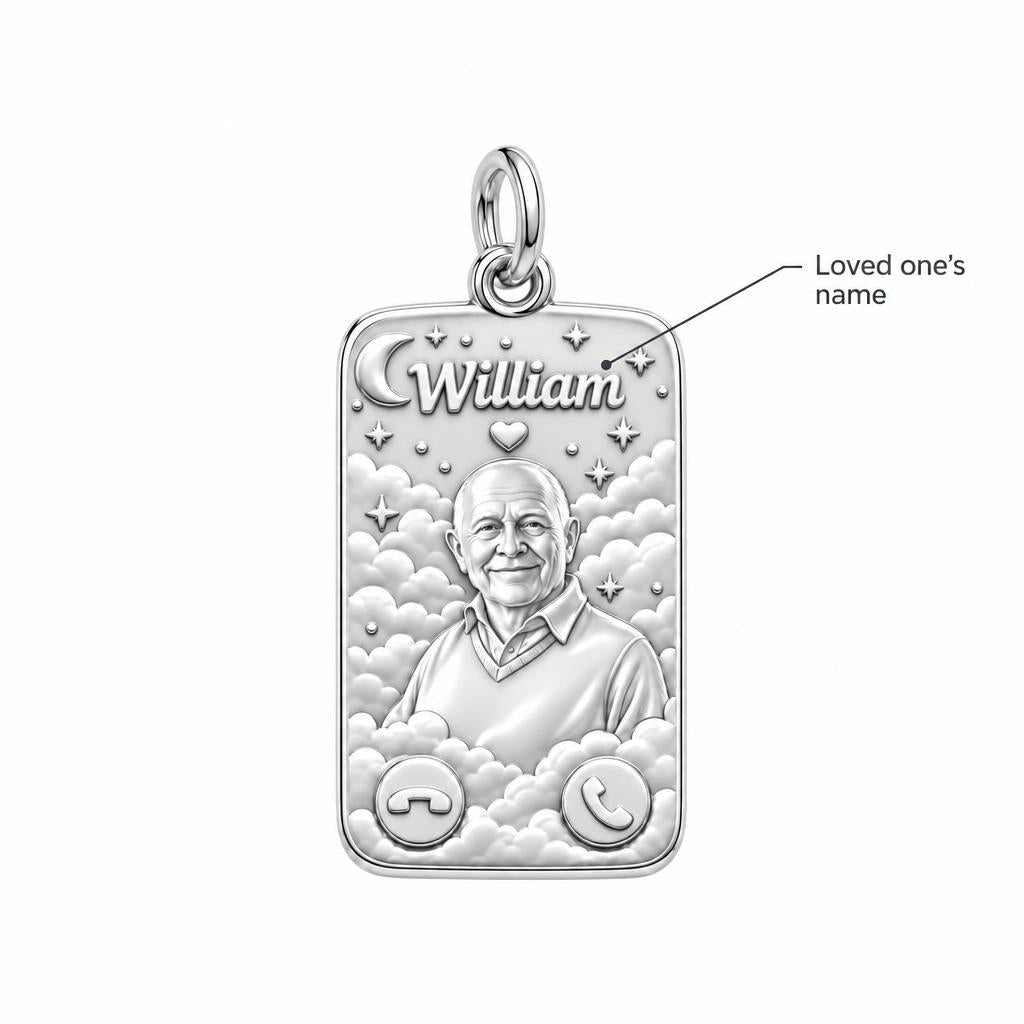 Heavenly Call Portrait Charm Bracelet – Personalized Memorial Gift – personalization guide