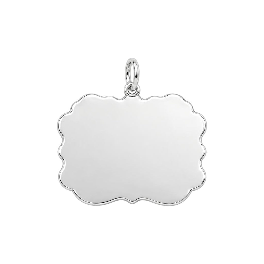 Heavenly Garden Reunion Charm Bracelet – Personalized Pet Gift – back of the charm, engraving area