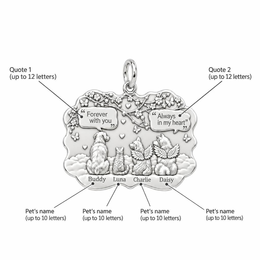 Heavenly Garden Reunion Charm Bracelet – Personalized Pet Gift – personalization guide