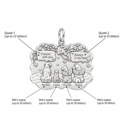 Heavenly Garden Reunion Charm Bracelet – Personalized Pet Gift – personalization guide