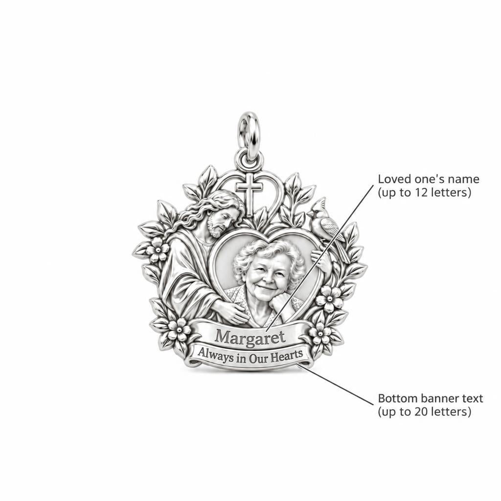 Heavenly Guardian Portrait Charm Bracelet – Personalized Mom Gift – personalization guide