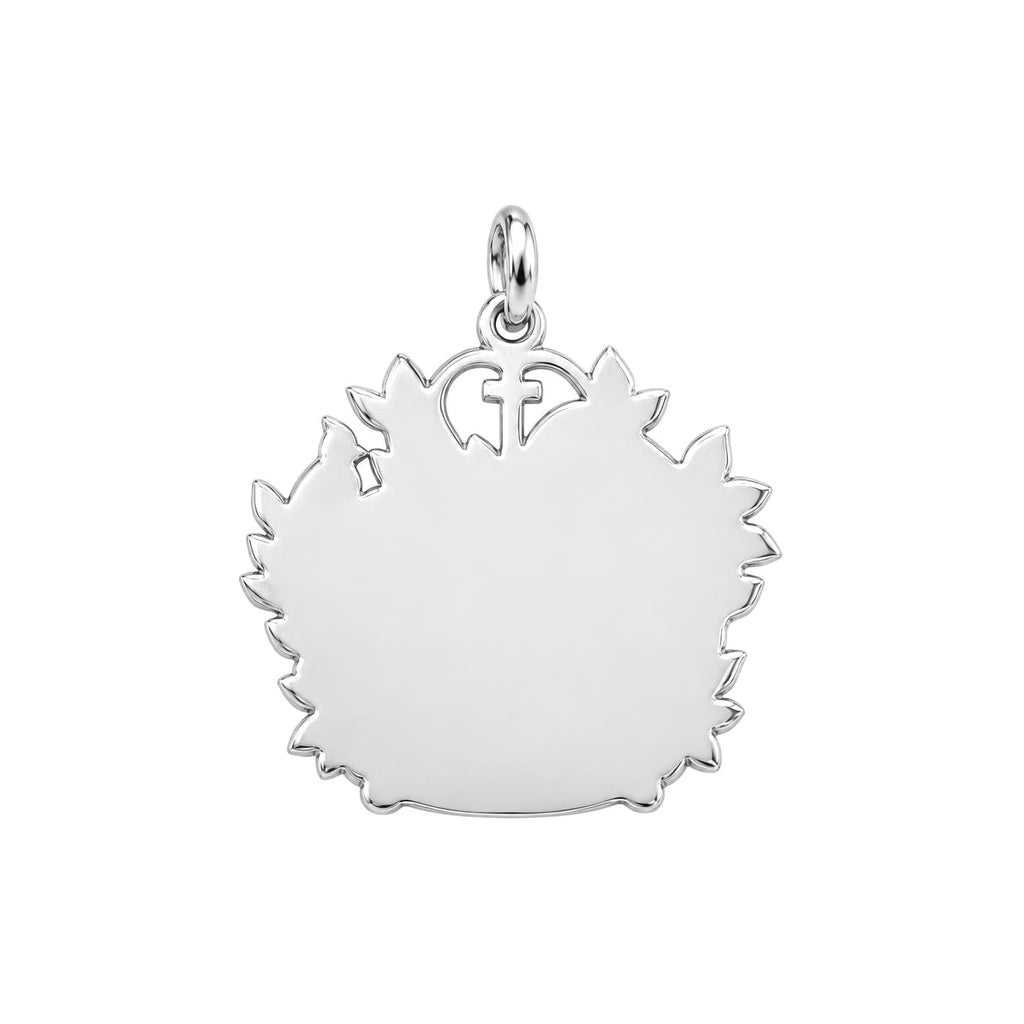 Heavenly Guardian Portrait Charm Bracelet Set – back of the charm, engraving area