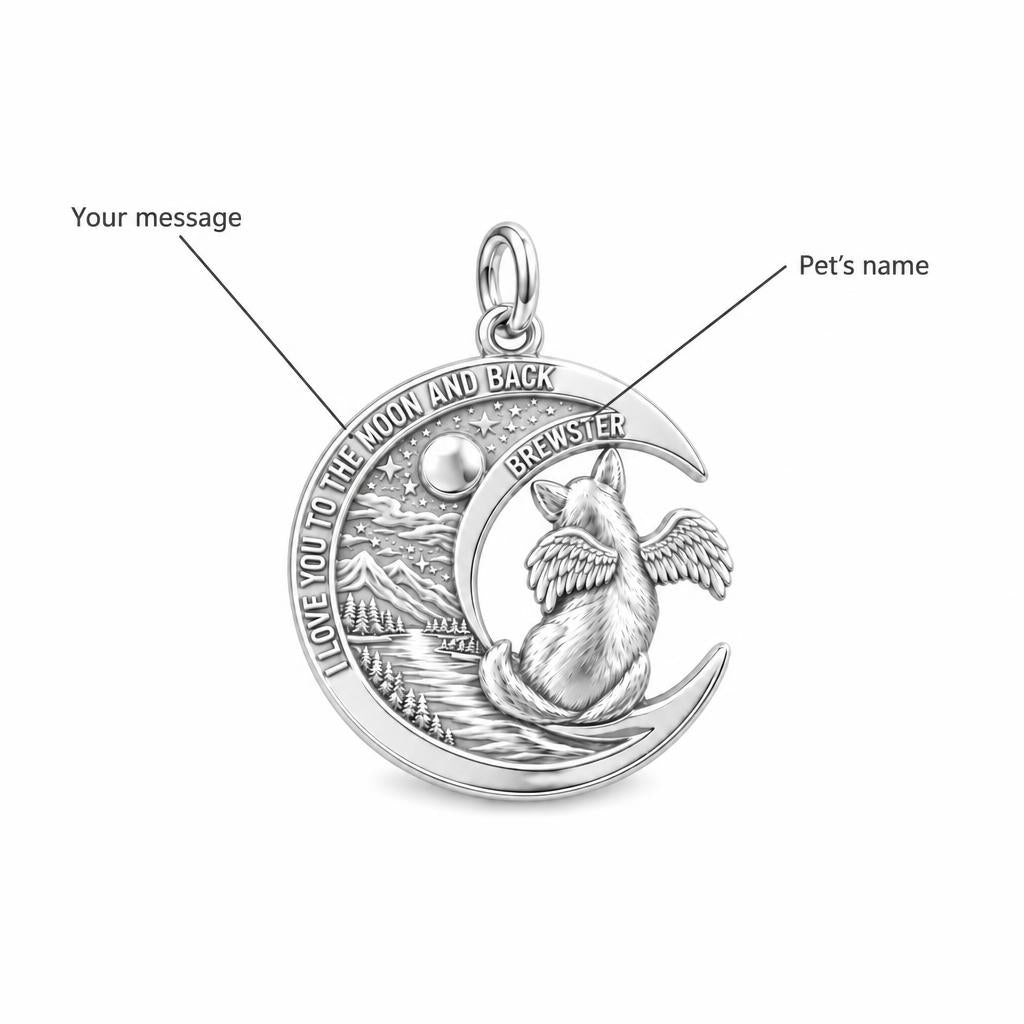 Heavenly Moon Guardian Charm Bracelet – Personalized Dog Mom Gift – personalization guide